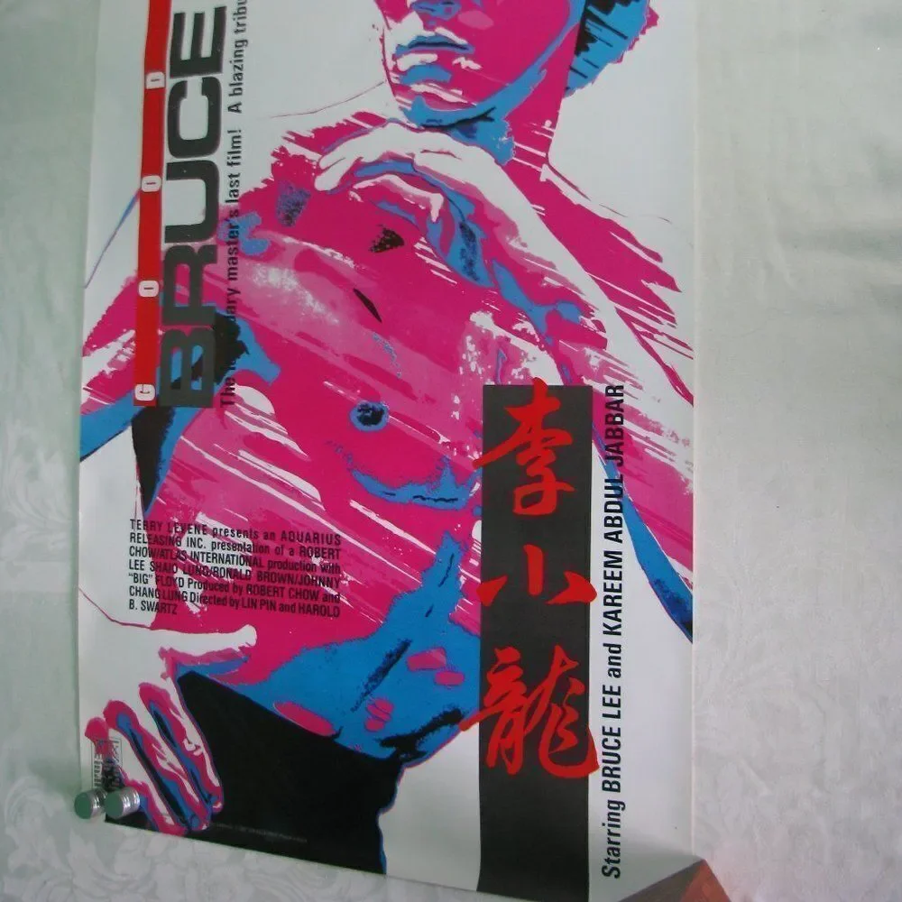 Vintage Goodbye Bruce Lee Movie Poster